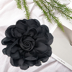 Атласный цветок для аппликаций с орнаментом&nbsp;FIND-WH20033-070D