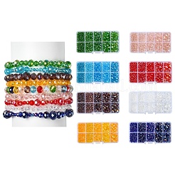 5 стиль гальванических стеклянных бусин&nbsp;EGLA-YW0003-86