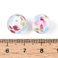 Бусы лэмпворк ручной работы&nbsp;LAMP-T007-04O