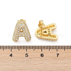 Серьги-гвоздики из циркония&nbsp;EJEW-Z091-02G