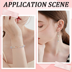 114шт прозрачные гальванические стеклянные бусины&nbsp;GLAA-PA0001-17C