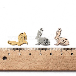 24 шт. подвески из нержавеющей стали 201 двух цветов&nbsp;STAS-UN0020-32