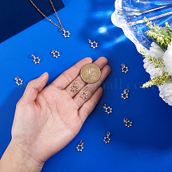 14шт латунные микропаве прозрачные кубические циркониевые подвески&nbsp;KK-GO0002-27