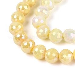 Антикоррозийные гальванические стеклянные бусины&nbsp;X-GLAA-N056-6mm-05