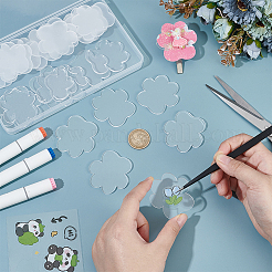 1 комплект прозрачных акриловых пустых значков&nbsp;AJEW-BC0008-07D