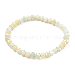 Женские эластичные браслеты из граненого стекла rondelle цвета ab&nbsp;BJEW-PH01821-02