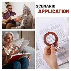 2 шт. увеличительное стекло для ношения на шее&nbsp;AJEW-CA0005-27B