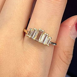 Кольца из латуни с микропаве&nbsp;FS-WGE2097-02