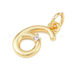 Латунные микропаве прозрачные кубические циркониевые подвески&nbsp;KK-P339-27G-06