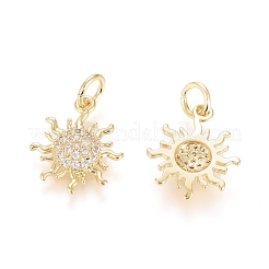 Латунные микро проложить кубического циркония подвески&nbsp;ZIRC-G166-20G