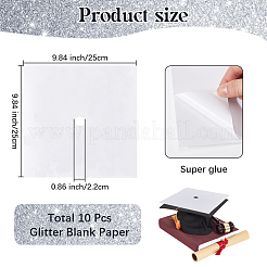 Квадратные наклейки на шапочку выпускника из блесток eva&nbsp;DIY-WH20053-05B