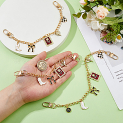 3 шт. алюминиевые витые цепи удлинители для сумок&nbsp;HJEW-HS00052