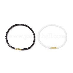 2шт. 2 стиля стеклянных бусин для браслетов&nbsp;BJEW-JB11717