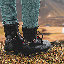 12 шт. 6-цветные цепочки для обуви со стразами из сплава стекла&nbsp;HJEW-DR00105