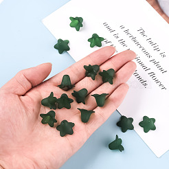 Чирок матовое прозрачные акриловые цветочные бусины&nbsp;X-PLF018-09