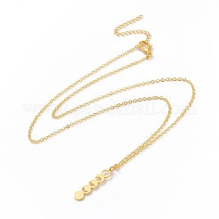 Колье из сплава с кулоном фазы луны для женщин&nbsp;NJEW-G030-03G