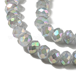 Стеклянные бусины с гальваническим покрытием &nbsp;GLAA-F078-FR15