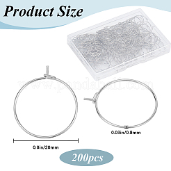 200 шт. латунные кольца для бокалов вина&nbsp;KK-SP0001-31A-P