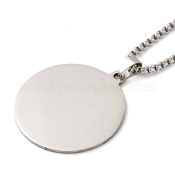 Ожерелье с подвеской из нержавеющей стали 201&nbsp;NJEW-H015-02P