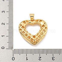 Подвески из латуни с прозрачным фианитом&nbsp;KK-U009-13G-01