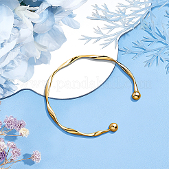 8 шт. двухцветные открытые браслеты-манжеты из сплава&nbsp;BJEW-GO0002-26