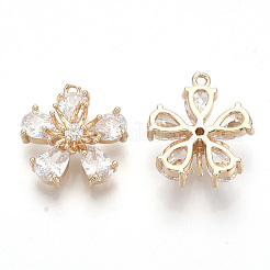 Прозрачные стеклянные подвески&nbsp;X-GLAA-R212-06D