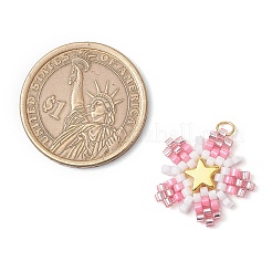 Подвески-звезды из стеклянных бусин&nbsp;PALLOY-MZ00641