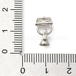 925 серебряная застежка с микропаве из прозрачного кубического циркония&nbsp;STER-U006-02P