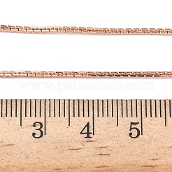 Ожерелья из латунной цепочки «Бостон» толщиной 1 мм&nbsp;NJEW-Z097-02RG