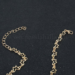 Простые и ретро-стили ожерелья из сплава в виде цепочек-бабочек для женщин&nbsp;FS-WG0AD9D-01