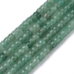 Естественный зеленый авантюрин бисер нитей&nbsp;G-A299-A01-01