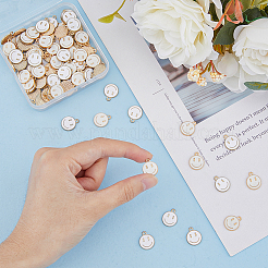 Подвески из эмали из сплава 120 шт.&nbsp;ENAM-FH0001-59