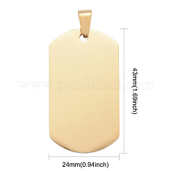 Большие подвески из нержавеющей стали 304 с вакуумным покрытием PVD&nbsp;STAS-I140-19E-G