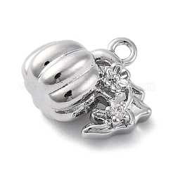 Подвески латунные горный хрусталь&nbsp;KK-E793-20P