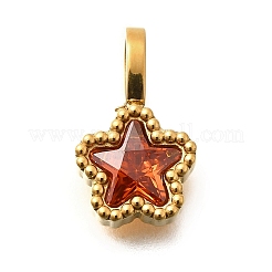 Подвески из нержавеющей стали 304 со стразами&nbsp;STAS-M109-07G