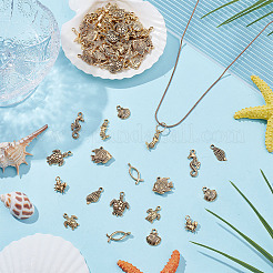 100 шт. 10 стиля подвески из сплава в тибетском стиле серии Ocean&nbsp;FIND-AR0005-87