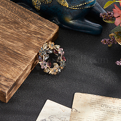 1 шт. булавки для лацкана со стразами из сплава&nbsp;JEWB-CP0001-44