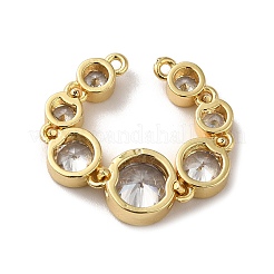 Экологически чистые подвески из латуни с покрытием из прозрачного кубического циркония&nbsp;KK-F853-30G