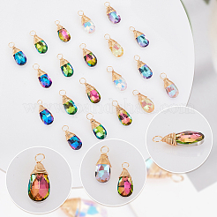 30шт. граненые стеклянные подвески&nbsp;FIND-GA0002-69