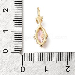 Латунь стекло кулоны&nbsp;LS-KK-U061-20G-05