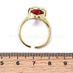 Открытые манжеты из латуни с микропаве кубический цирконий&nbsp;RJEW-P178-02A-G