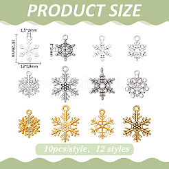 120шт 12 стиля подвески из сплава в тибетском стиле&nbsp;FIND-ME0001-31