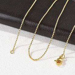 Ожерелья из латунной шариковой цепи&nbsp;X-MAK-L009-06G