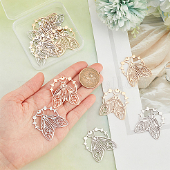 12 шт. подвески из нержавеющей стали 201 двух цветов&nbsp;STAS-DC0012-21