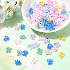 80шт полупрозрачные кабошоны из смолы&nbsp;RESI-YW0005-77