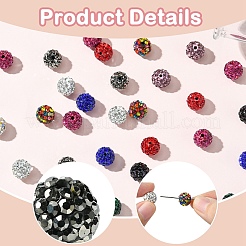 50 шт. 10 цвета проложить бусины для дискотечного шара&nbsp;FIND-YW0005-51