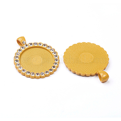 Сеттинги для кулона(кабошонов)&nbsp;PALLOY-WH0066-33H