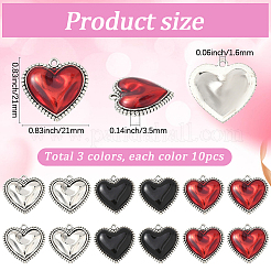 30 шт. 3 стиля подвески из сплава в тибетском стиле и подвески из сплава с эмалью&nbsp;FIND-SC0019-38