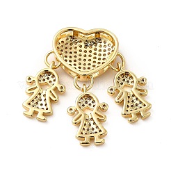 Стойки обшивки латунь микро проложить Циркон подвеску&nbsp;KK-E072-07G