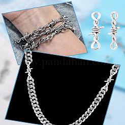 80 шт. звенья/соединитель из сплава тибетского стиля&nbsp;TIBE-LP0001-12